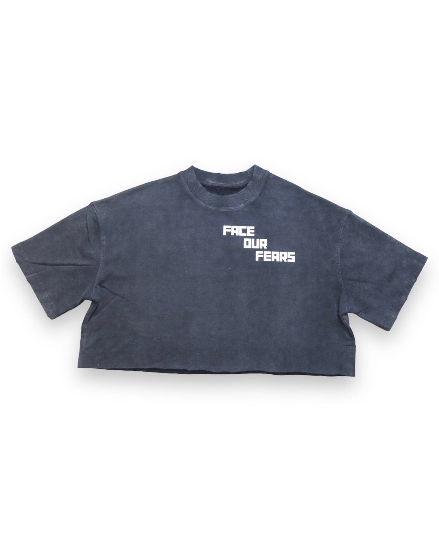 Women’s shadow “Master Yourself” oversized tee (cropped)