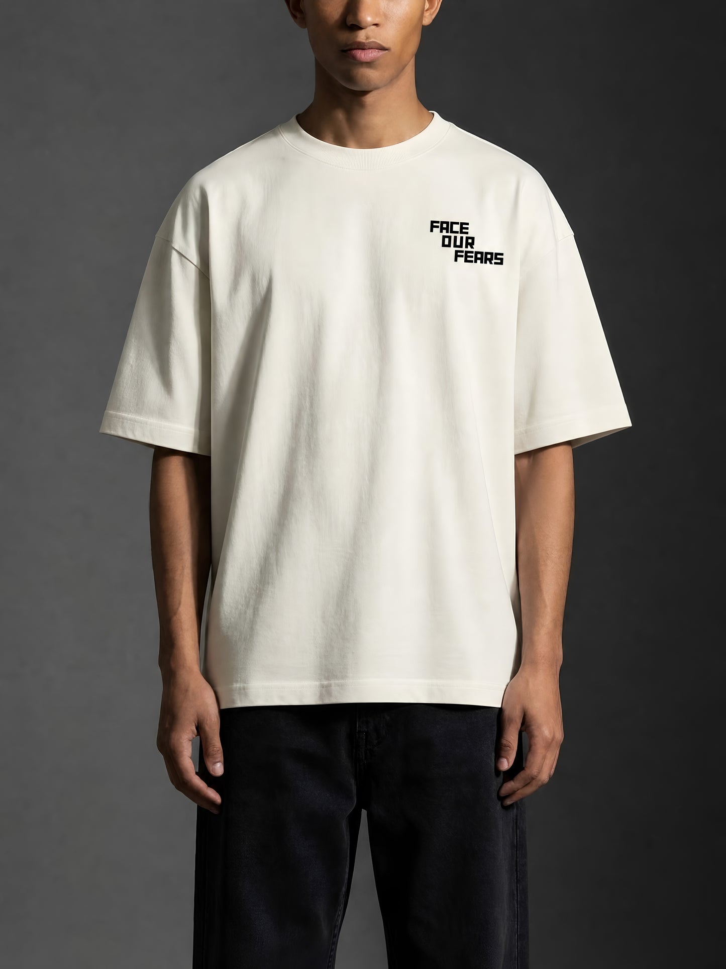 Master Yourself Oversized Tee - Ivory