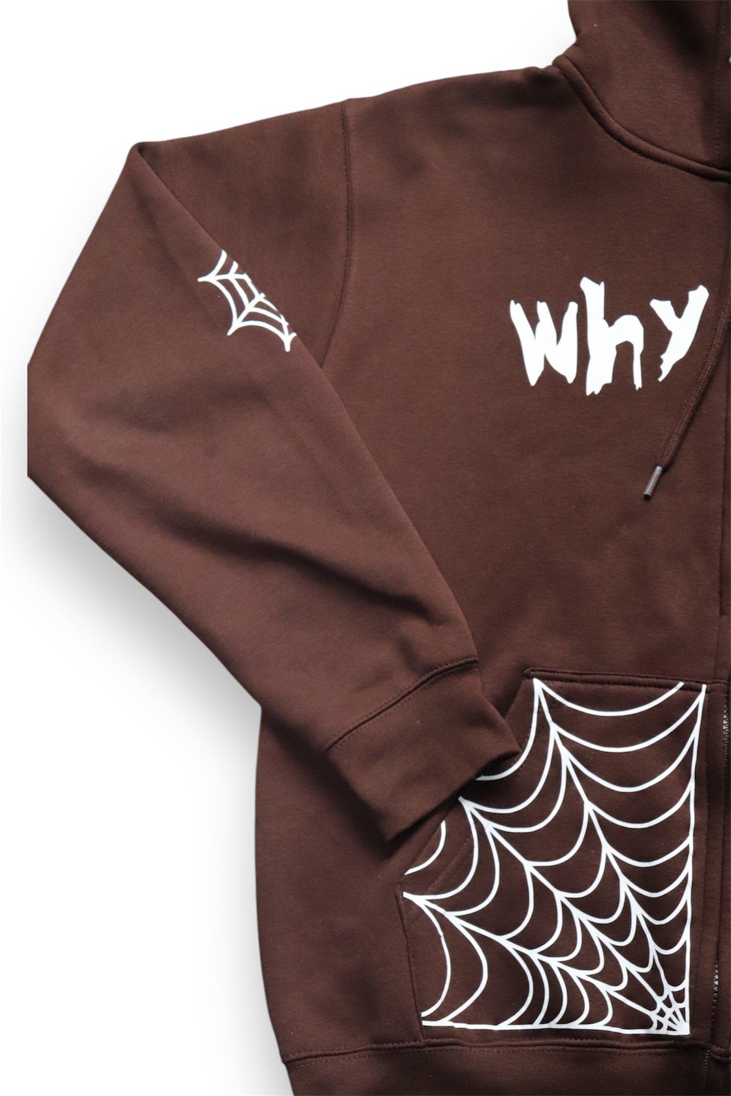 “Why fear” Brown Jacket