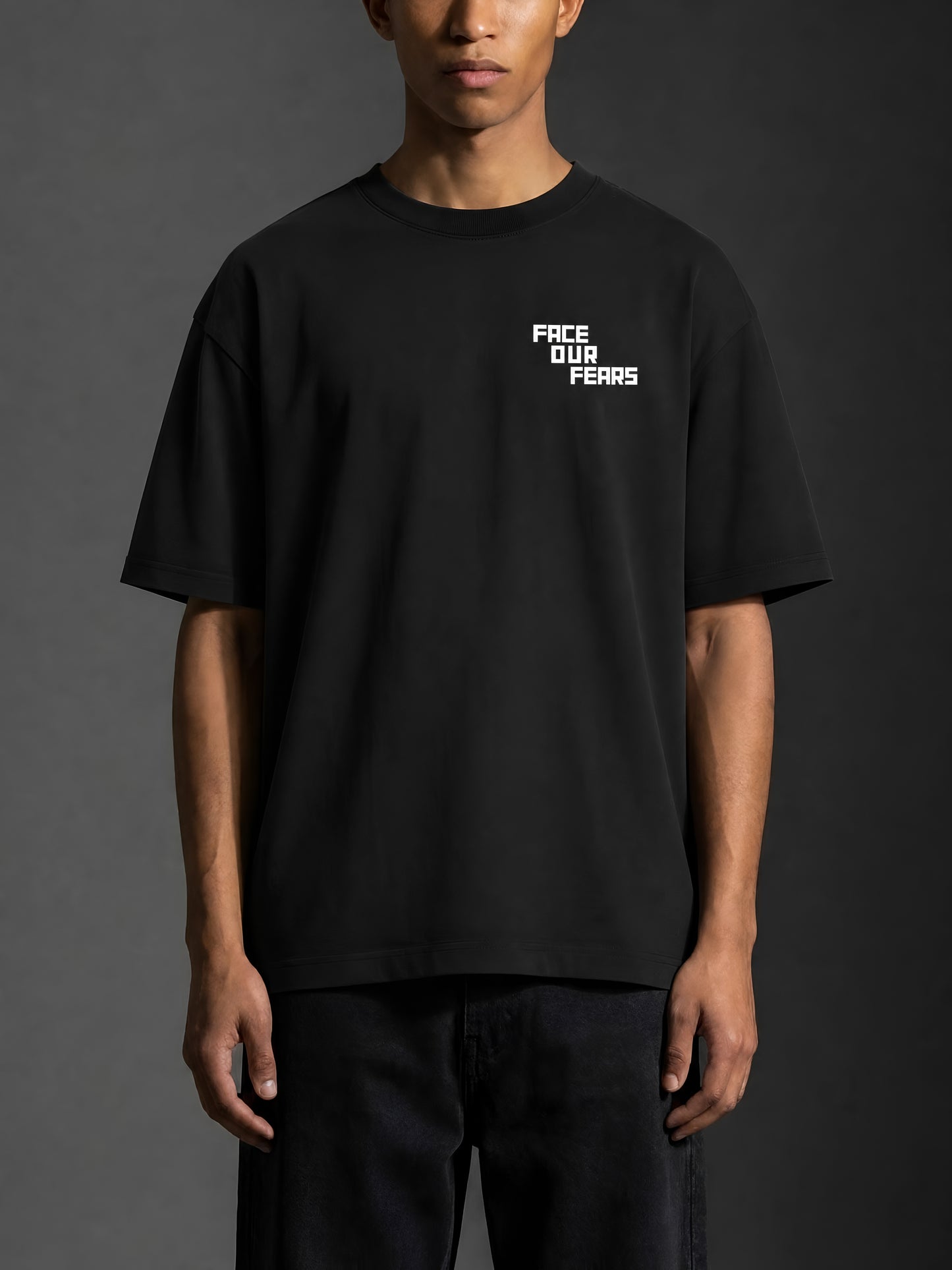 Master Yourself Oversized Tee - Black