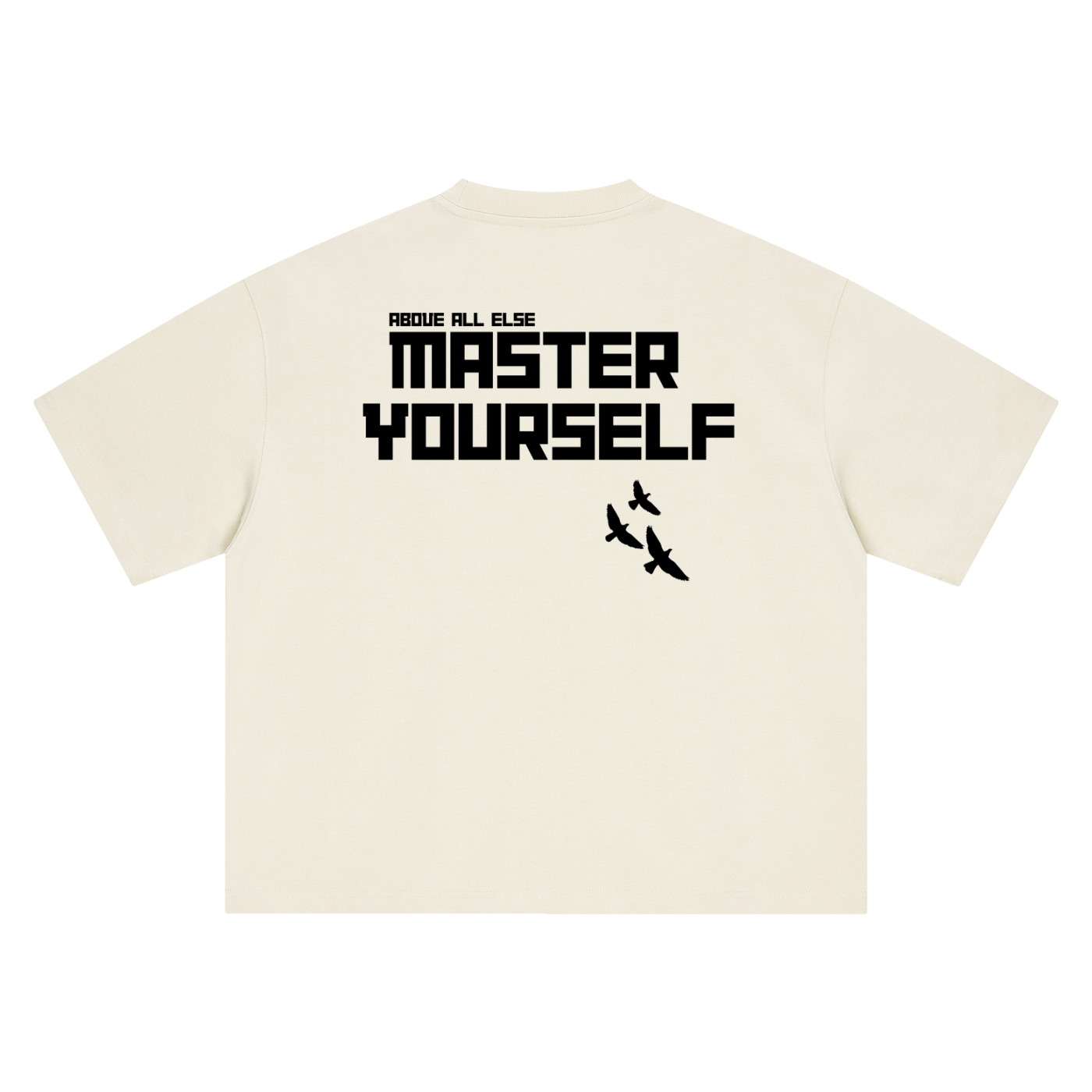 Master Yourself Oversized Tee - Ivory